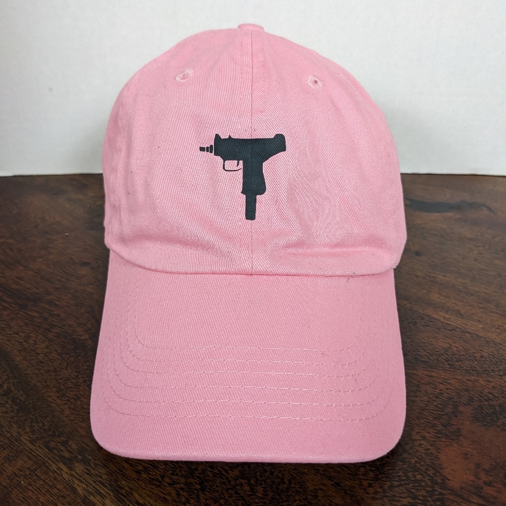 Urban Style Pink Uzi Strap Back Hat Cap Adjustable